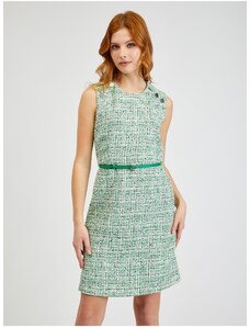 Orsay Green Women Patterned Dress with Belt - Women