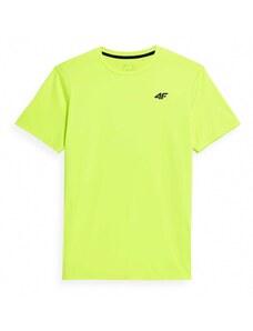 4F Функционална тениска неоново зелено / черно