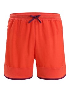 ICEBREAKER Спортен панталон 'ZoneKnit' оранжево-червено / черно