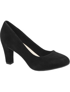 Дамски черни обувки с ток 5th Avenue