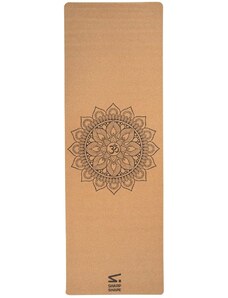 Постелка Cork Travel Yoga Mat Sharp Shape Mandala