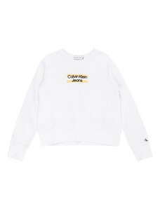 Calvin Klein Jeans Суичър 'Hero' кайсия / черно / бяло