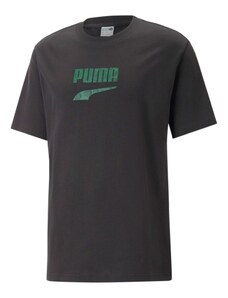 PUMA Тениска 'DOWNTOWN' зелено / черно