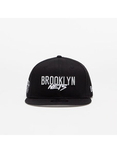 New Era Brooklyn Nets Script Logo 9FIFTY Snapback Cap Black