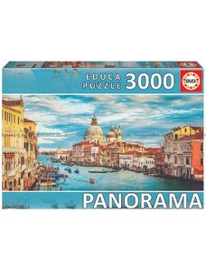 Панорамен пъзел Educa Гранд канал, Венеция, 3000 части