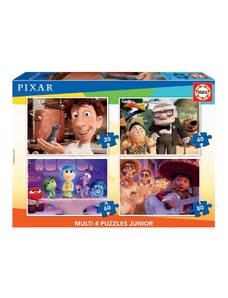 Прогресивен пъзел в куфар Educa Pixar, 4в1, 200 части