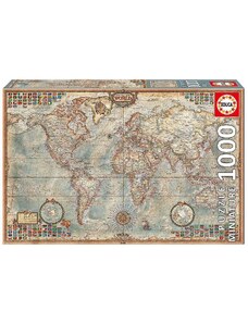 Пъзел Educa Miniature Карта на света, 1000 части