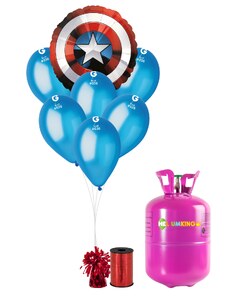 HeliumKing Хелиев парти комплект - Капитан Америка