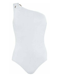 MICHAEL KORS Бански Iconic Solids One Shoulder One Piece MM7M524 100 white