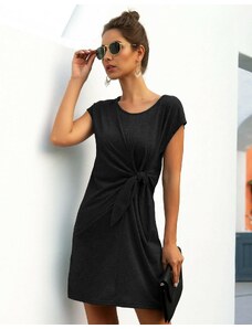 Creative Къса дамска рокля в черно - код 96311