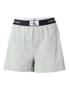 Calvin Klein Underwear Панталон пижама сив меланж / черно / бяло