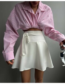 Creative Кокетна дамска пола-панталон в бяло - код 200009