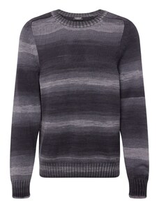 Dondup Пуловер сиво / светлосиво / черно