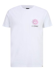 Iriedaily Тениска 'Dose Descene' розово / черно / бяло