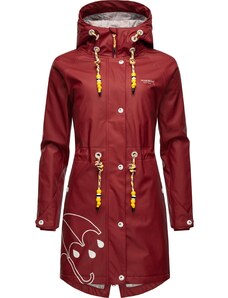 MARIKOO Функционално палто червено / бяло