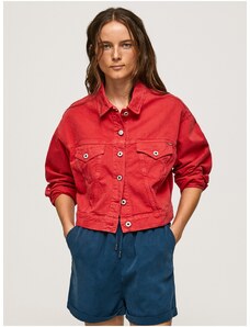 Червено дънково яке Pepe Jeans - жени