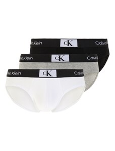 Calvin Klein Underwear Слип сив меланж / черно / бяло