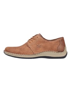 Мъжки ежедневни обувки с връзки Rieker ANTISTRESS 05226-24 естествена кожа кафяви - 46