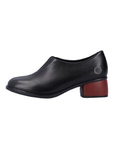 Дамски обувки на ток Remonte естествена кожа черни - 42