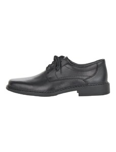 Мъжки елегантни обувки Rieker B0800-00 естествена кожа черни - 42