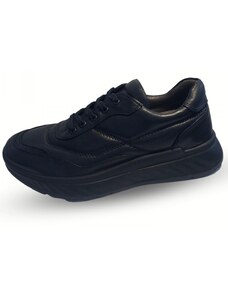 Спортни обувки Soho Mayfair естествена кожа черни - 37