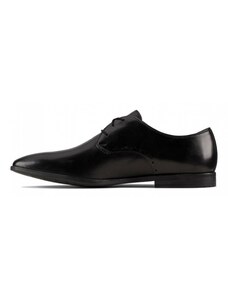 Мъжки елегантни обувки Clarks Bampton Park Black Leather - 42.5