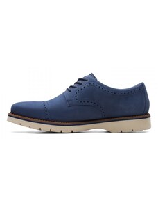 Мъжки обувки Clarks Bayhill Cap естествена кожа сини - 42.5