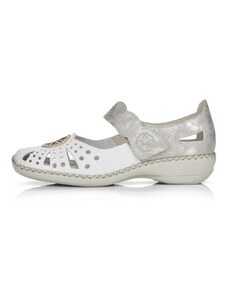 Дамски бели обувки Rieker ANTISTRESS 41368-80 естествена кожа - 37
