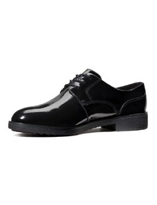 Дамски обувки от естествена кожа Clarks Griffin Lane Black Patent черни - 40
