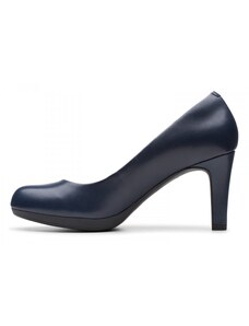 Дамски обувки на ток от естествена кожа Clarks Aighton Court сини - 38