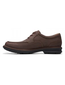 Мъжки обувки естествена кожа Clarks Rendell Walk Oxford Ortholite кафяви - 40