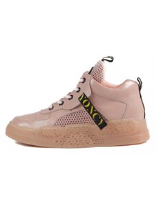Дамски спортни обувки Yoncy естествена кожа розови - 37