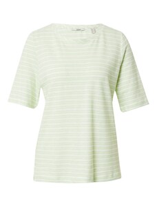 ESPRIT Тениска светлозелено / мръсно бяло