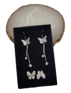 Marilyn Сребърен комплект - Нежност и пеперуди