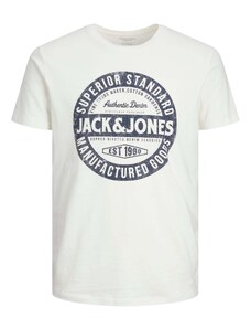 JACK & JONES Тениска 'Jeans' нейви синьо / бяло