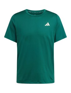 ADIDAS PERFORMANCE Функционална тениска 'Sports Club Graphic' кремаво / тъмнозелено
