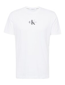 Calvin Klein Jeans Тениска сиво / черно / мръсно бяло