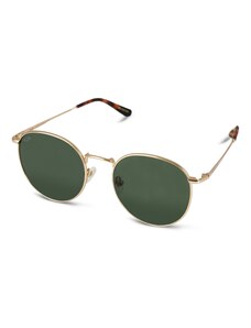 Kapten & Son Слънчеви очила 'London Large Gold Green' злато / елхово зелено