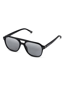 Kapten & Son Слънчеви очила 'Zurich Oversize All Black' черно / сребърно