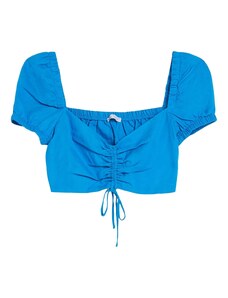 Bershka Блуза синьо