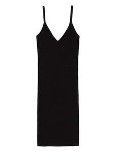 Bershka Плетена рокля черно