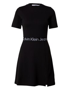 Calvin Klein Jeans Рокля 'MILANO' черно / бяло
