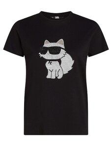 Karl Lagerfeld Тениска черно / бяло