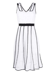 KARL LAGERFELD Рокля Kl Embroidered Lace Dress 231W1307 100 white