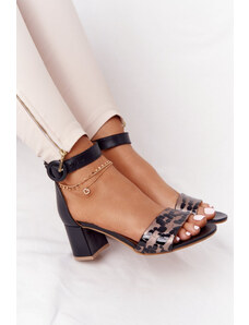 Дамски сандали от естествена кожа Maciejka 04141-46 SH14875 - черни