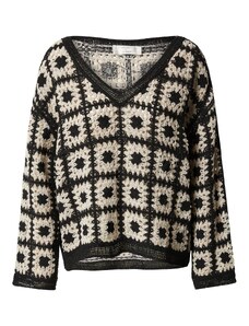 Guido Maria Kretschmer Women Пуловер 'Lana' черно / бяло