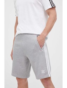 Памучен къс панталон adidas Originals Adicolor Classics 3-Stripes Sweat Shorts в сиво