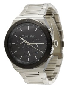 Calvin Klein Аналогов часовник черно / сребърно