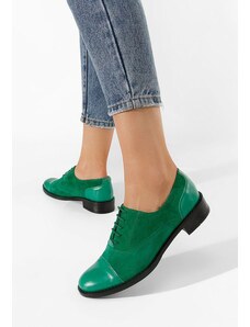 Zapatos Дамски обувки oxford зелен Genave