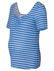 Esprit Maternity Тениска опушено синьо / бяло